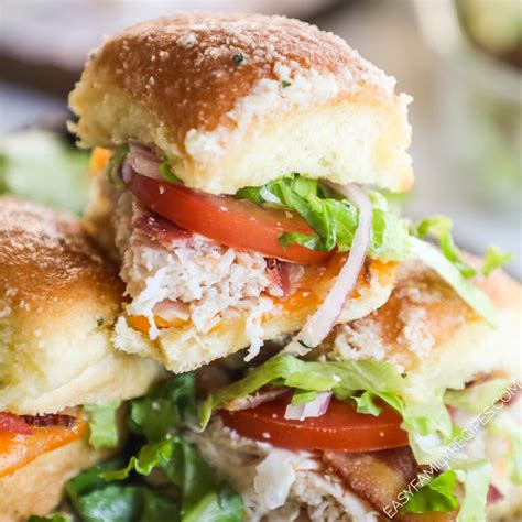 Turkey Club Sliders · Easy Family Recipes