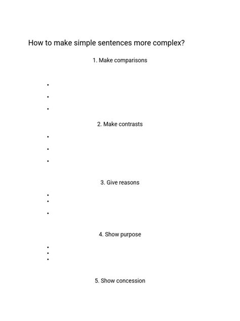 How to Make Simple Sentences Complex 的图像结果