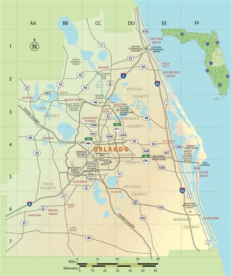 Orlando Florida City Map