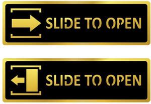 MARUTI ENT Slide to Open Sign Board for Door | Acrylic | 2.5mm Base ...