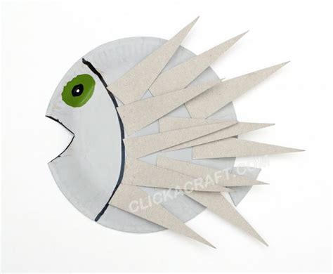 Image result for Paper Plate Fish Pattern