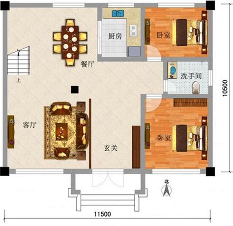 5款12米x10米农村自建房平面图 报价从10万到20万都有_客厅装修大全