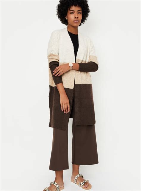 Buy Women Colourblock Open Front Long Cardigan Online at just Rs. 1599. ...
