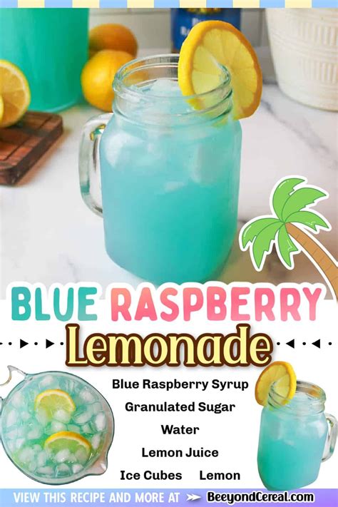 Blue lemonade party punch – Artofit