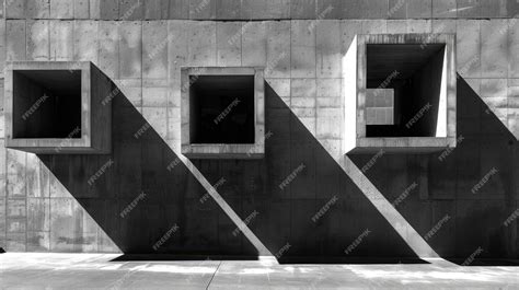 Premium Photo | Brutalist masterpiece standing as a symbol of modernity ...