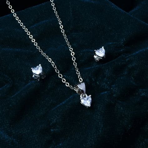 Zarkan The Shattered Heart Silver Jewelry Set