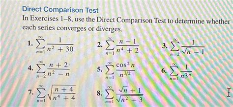 Image result for Direct Comparison Test Examples