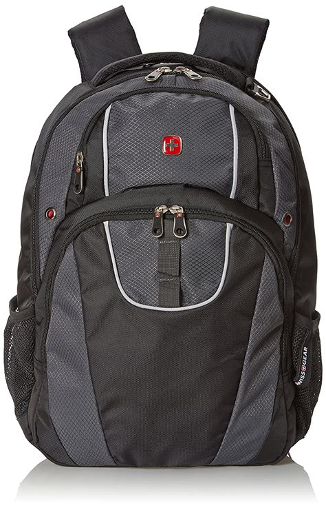 SwissGear SA6689 Black with Grey Computer Backpack - Fits Most 15 Inch ...