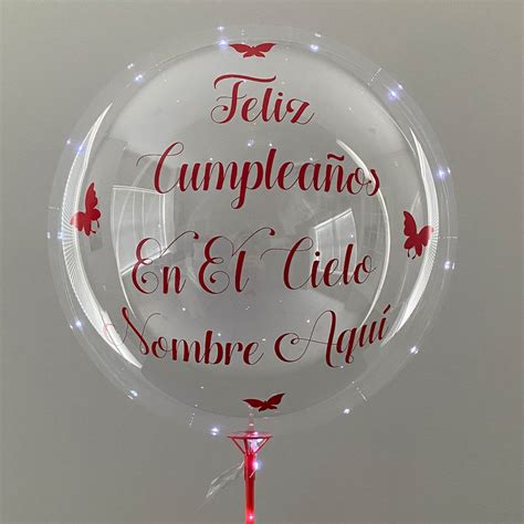 Feliz Cumpleanos En El Cielo Globo , Happy Birthday in Heaven Spanish ...