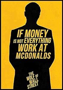 UT Wolf of Wall Street Rolled Poster for Room and Office Self Adhesive ...