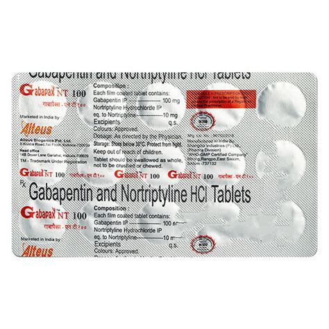 Gabapax NT 100 Tablet | Uses, Side Effects, Price | Apollo Pharmacy