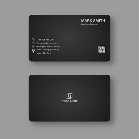 Page 2 | Black business card Images - Free Download on Freepik