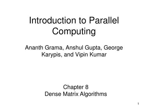 Image result for Introduction to Parallel Computing