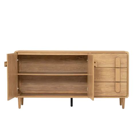 Scandinavian Oak Sideboard with Drawers & Cabinets – Auralivin