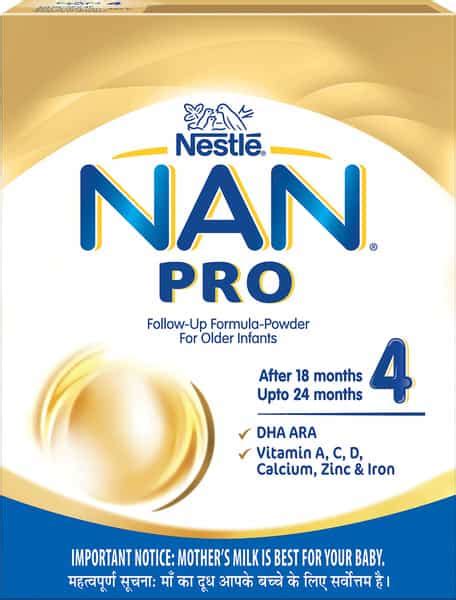 Buy NESTLE NAN PRO 4 BABY FOOD FOLLOW UP INFANT FORMULA (AFTER 18 ...