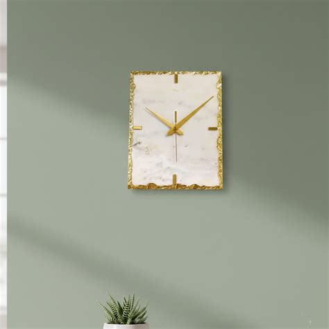 Best White Marble Wall Clock Online At Affordable Prices – HOMEARTE INDIA