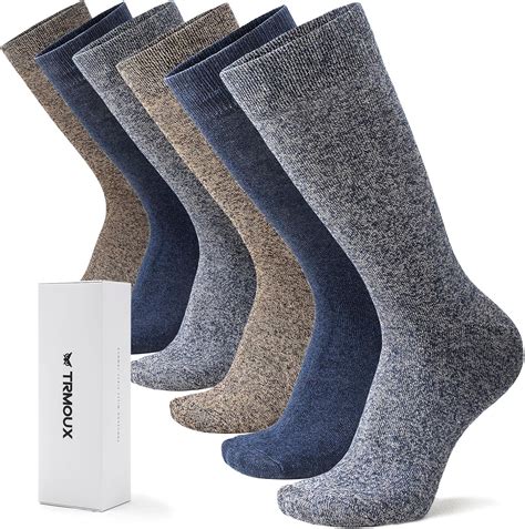 Amazon.com: TRMOUX Mens Dress Socks Diabetic Socks for Men Colored ...