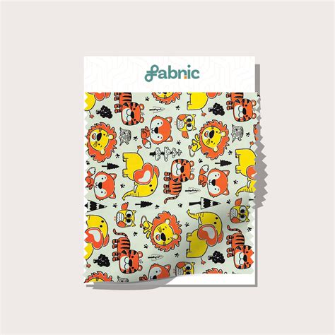 Playful Animal Patterns Digital Print Compact Cotton Satin – Fabnic