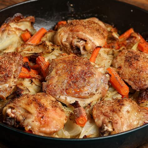 Roasted Chicken Cabbage and Carrots - The Salty Cooker – Flavorful ...