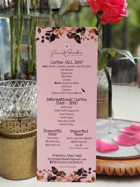 Soho Garden Htx Menu