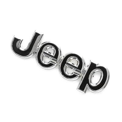 Buy Auto-Mate Jeep Logo Number Stickers 3D Metal Trunk Emblem Badge ...