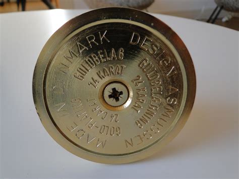 Hugo Asmussen 24 Carat Gold Plated Candle holder Candlestick at 1stDibs ...