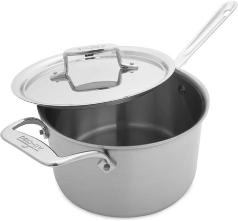 Amazon.com: All-Clad D3 3-Ply Stainless Steel Sauce Pan with Lid 3 ...