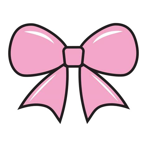 Pink bow. Color isolated vector illustration in cartoon style. 22500845 ...