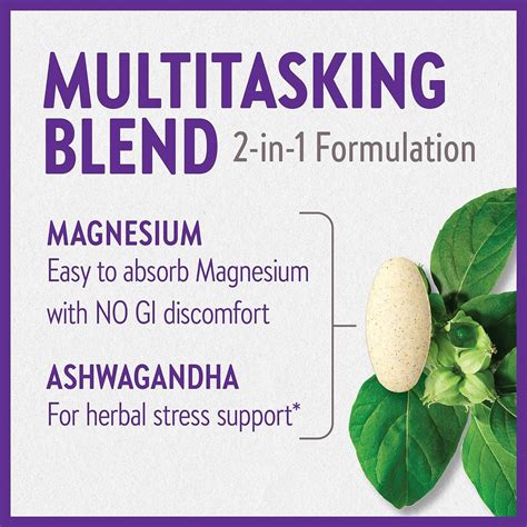 New Chapter Magnesium + Ashwagandha Supplement - 2.5X Absorption ...