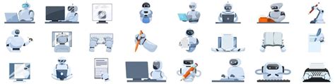 Monitoring robot Vectors - Download Free High-Quality Vectors from ...
