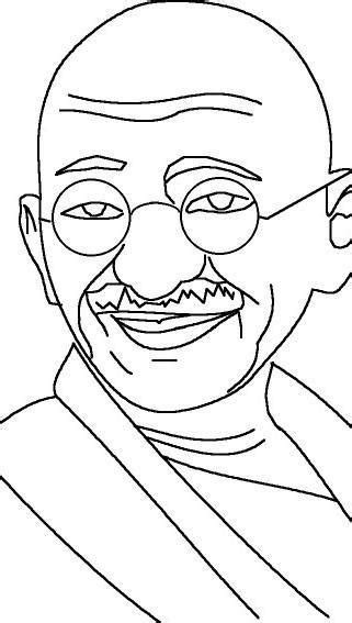 Draw Mahatma Gandhi by hand - Brainly.in