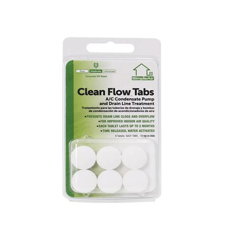 Sacf Drain Line Clean Flow Tabs For Ac Units Hvac | Desertcart INDIA