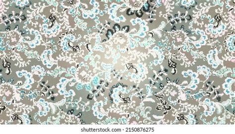 Digital Textile Geometric Design Pattern Stock Illustration 2150876275 ...