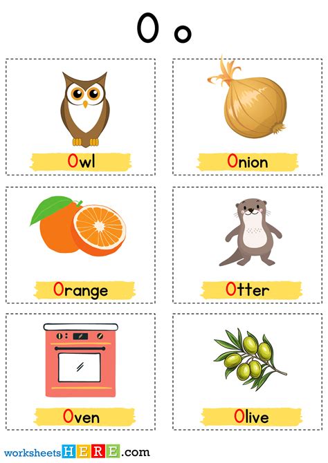 Things That Start With O Letter with Pictures, Alphabet O Words ...