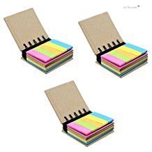 Pocket size Spiral sticky Notes Pad 5 Colours Pack of 3 no : Amazon.in ...