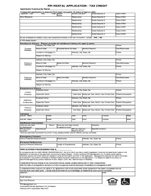 Fpi Rental Application - Fill and Sign Printable Template Online