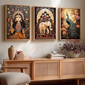 kotart Traditional Wall Art Painting With Frame | Madhubani Vastu ...