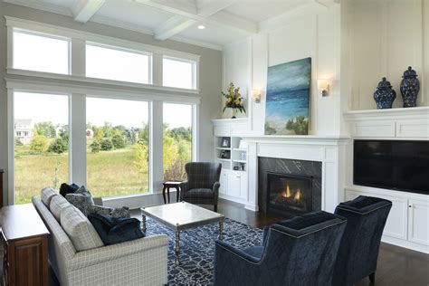 First Custom Homes - Zawadski Homes | Big windows living room ...