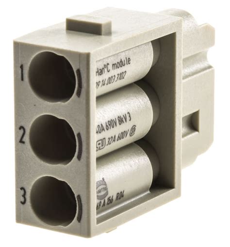 09140033102 HARTING | HARTING Heavy Duty Power Connector Module, 40A ...