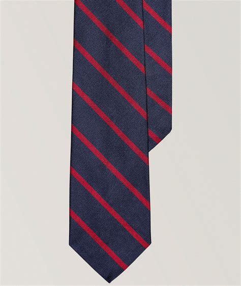 Polo Ralph Lauren Diagonal Stripe Mulberry Silk Tie | Ties, Pocket ...