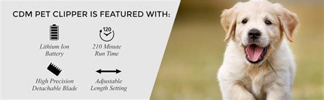 Wahl CDM Cordless Pet Clipper, Black, 1 Count (Pack of 1) (09509-024 ...