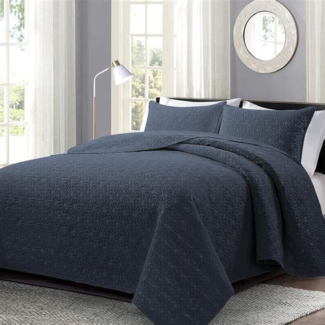 Mocaletto Luxury 3 Piece King Size Quilts, Elegant&Reversible Quilt Set ...