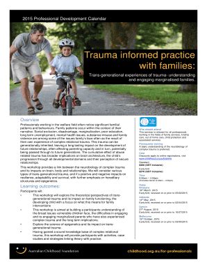 Fillable Online childhood org Trauma informed practice with families ...