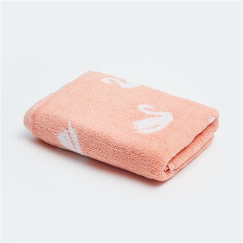 Buy Slate Kids Cotton Swan Patterned Bath Towel - 120x60cm from Home ...