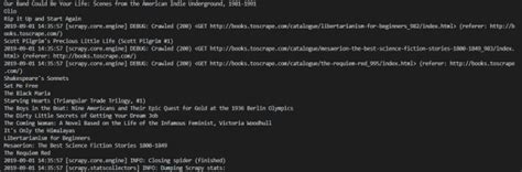 Python Scrapy Tutorial 的图像结果