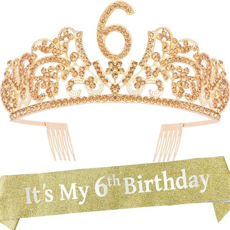 Buy 6th Birthday, 6th Birthday Girl, 6th Birthday Crown, 6th Birthday ...