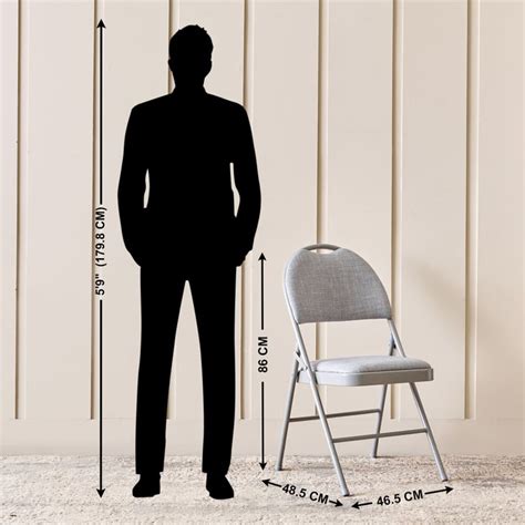 Buy Russel Fabric Folding Chair - Grey from Home Centre at just INR 2999.0