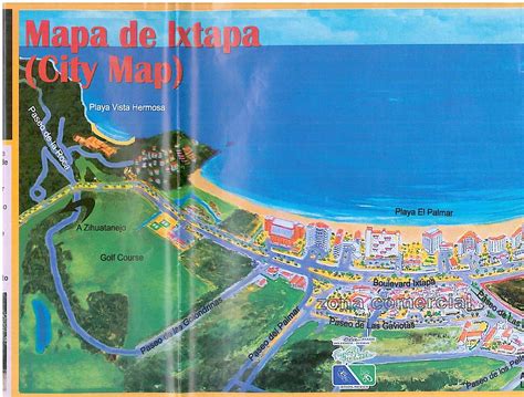 Zihuatanejo Mexico Map - map of downtown zihuatanejo