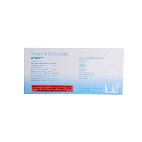 Dyrect Tablet 10's Price, Uses, Side Effects, Composition - Apollo Pharmacy