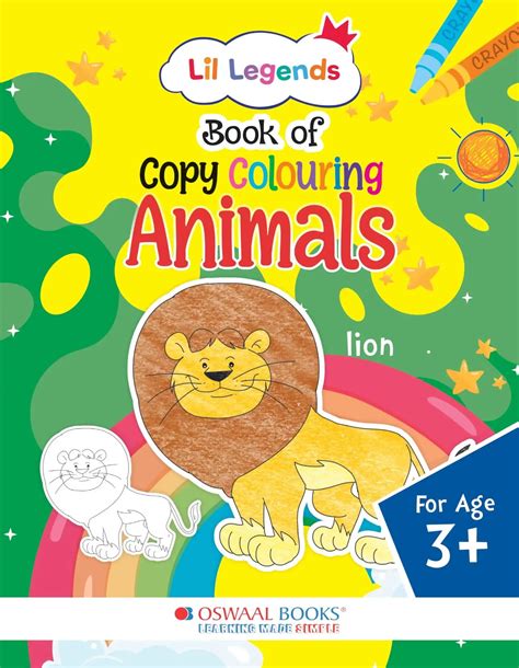 Oba Lil Legends Copy Colouring For Kids To Learn About (Animal ...
